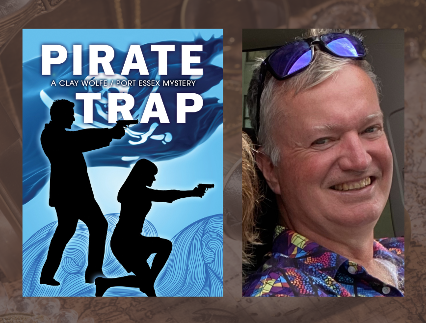 Cover of the book Pirate Trap with a picture of author Matt Cost