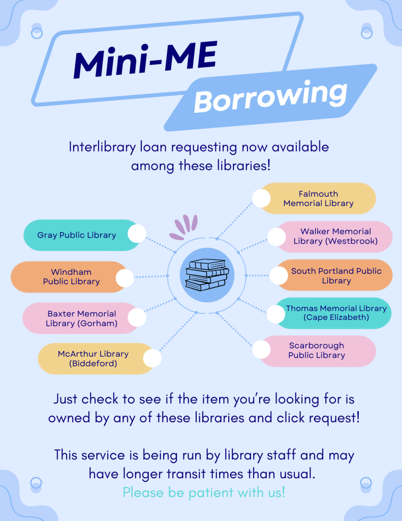 a list of the nine libraries offering cooperative borrowing